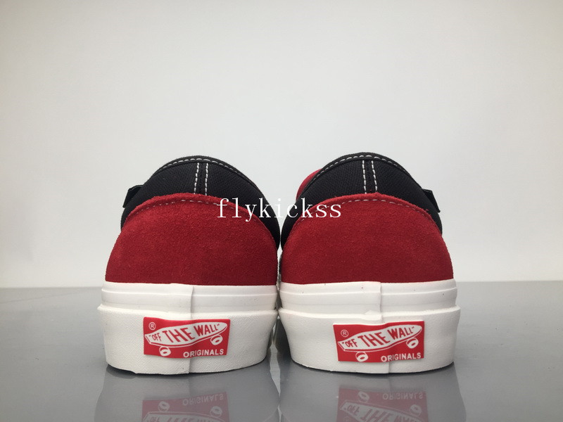 Fear of God x Vans Slip-On VN0A3MQ5NP4H Red